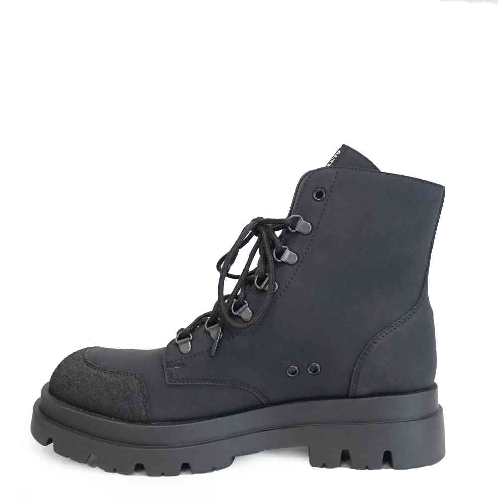 Altercore - Abel Vegan Nubuck Enkellaars - Zwart